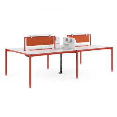 주문 플렉스 현대 미학 디자인 4인용 작업장 책상 online manufacture
